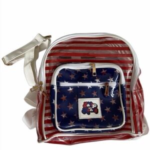 Salty Honey Starry Backpack - Red, Blue, and White